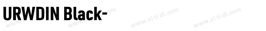 URWDIN Black字体转换